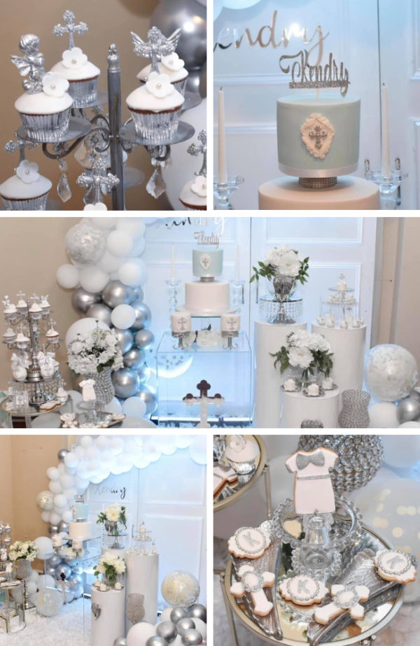 Baby Blue And Silver Baptism
