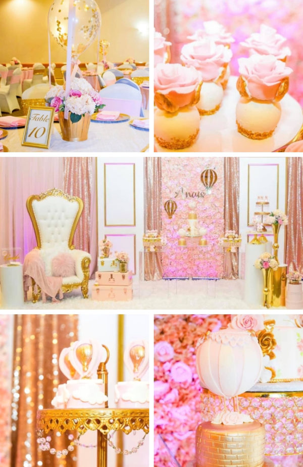 Beautiful Pink and Gold Baby Shower